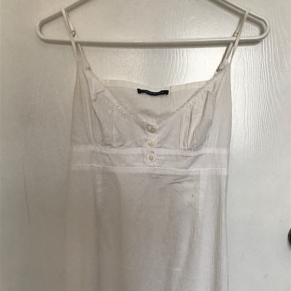Brandy Melville Arianna White Cotton Dress